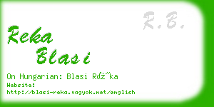 reka blasi business card